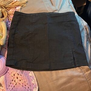 Cotton Candy Black Mini Skirt